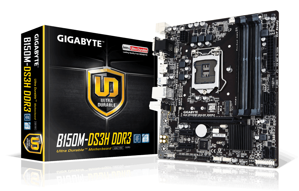 Материнська плата GIGABYTE GA-B150M-DS3H DDR3 s1151