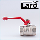 Кран кульовий латунний Ду25 В/В Laro top art 105 (для води), фото 3