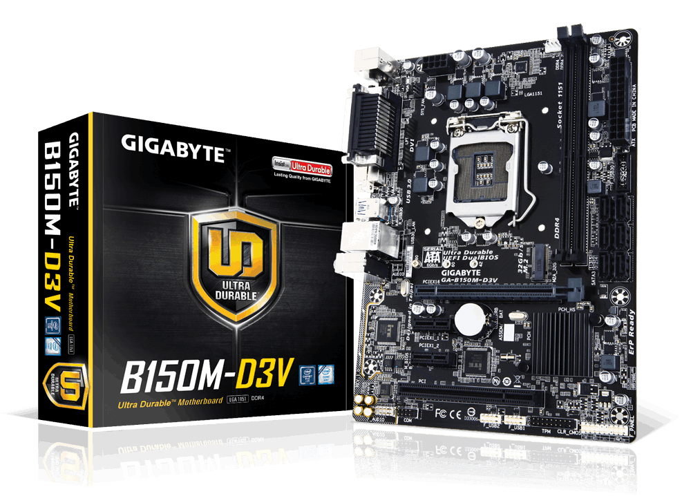 Материнська плата GIGABYTE GA-B150M-D3V s1151