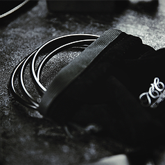 Реквізит для фокусів | 4" Linking Rings (Black) by TCC