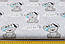 Клапоть бязі "Ведмедики Boy в кепці" на сірому фоні, №1517, розмір 36*80 см, фото 3
