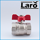 Кран кульовий латунний Ду25 В/В Laro top art 105 А (для води), фото 2