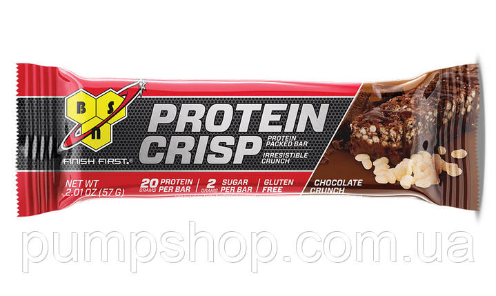 Протеїновий батончик BSN Protein Crisp Bar 1 шт (57 г), фото 2