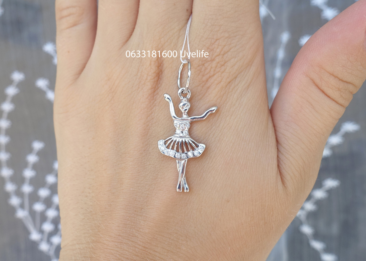 Срібний підвіс Балерина, фото 1
