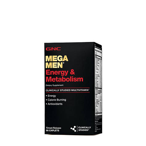 GNC Mega Men Energy & Metabolism 90 caplets, фото 1
