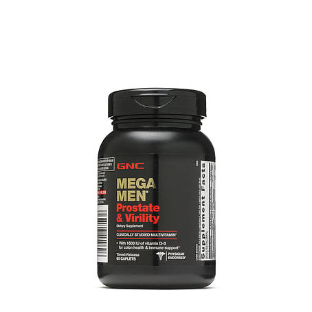 GNC Mega Men Prostate & Virility 90 caps, фото 1