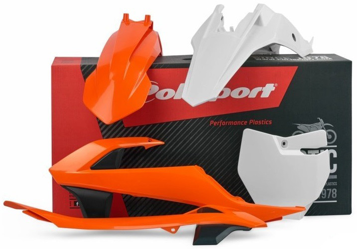 Комплект пластику Polisport MX для KTM SX з корпусом повітряного фільтра, помаранчевий