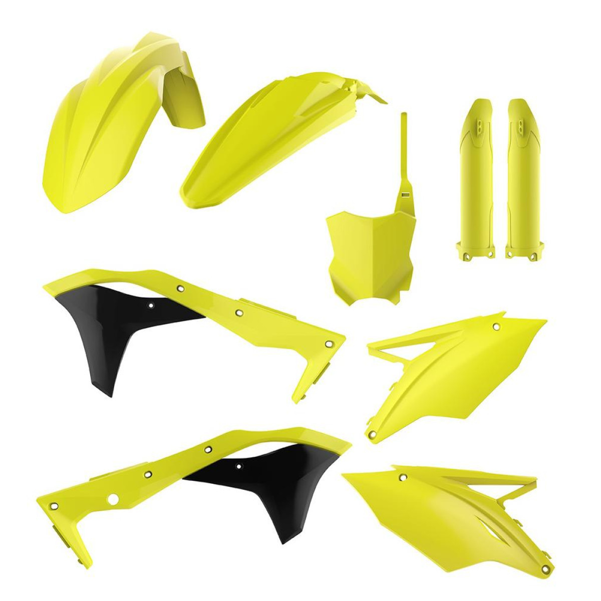 Пластик Polisport для Kawasaki KX, жовтий