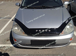 Дефлектор на капот Ford Focus 1 (1998-2005) довгий (Форд Фокус)