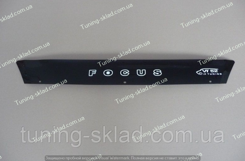 Дефлектор на капот Ford Focus 2 (2004-2008) до рестайлинговая версия ...