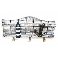 Ключниця настінна Морська з дерева