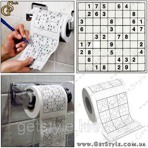 Туалетний папір-головоломка - "Sudoku Paper"