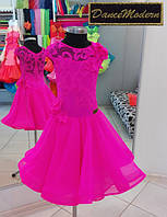 Платье для бальных танцев (бейсик - универсал) - Pink Fizze из тканей фирм «Chrisanne» и «DSI» (Великобритани