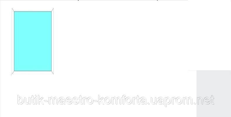 Вікно металопластикове ALUPLAST 1.04*1.63