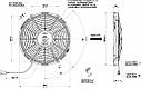 Вентилятор Spal 24V, витяжний, VA09-BP8/C-54A, фото 2