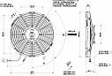 Вентилятор Spal 24V, витяжний, VA09-BP50/C-27A, фото 2