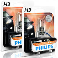 Автолампи H3 12V 55W PK22s 12336PRC1 Philips (+30%) Vision комплект 2шт