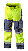 Сигнальні робочі штани Neo softshell, жовті, розмір M, підвищеної видимості - клас 1 за стандартом EN ISO