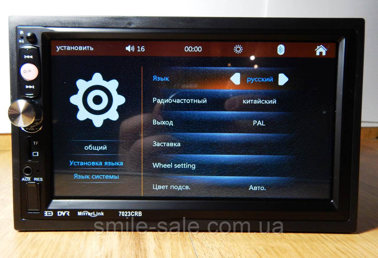 Автомагнитола 2Din Pioneer 7023CRB 7" Экран, Bluetooth, Читает ВИДЕО+ Пульт на руль+Рамка+Шахта+КАМЕРА! - фото 3 - id-p352762286