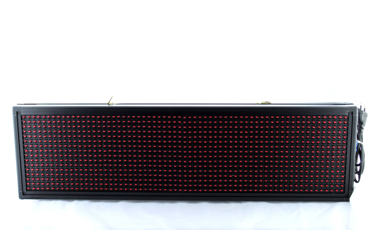 Біжучий рядок з червоними діодами 200*23 Red / Програмовані табло / Світлодіодна вивіска LED
