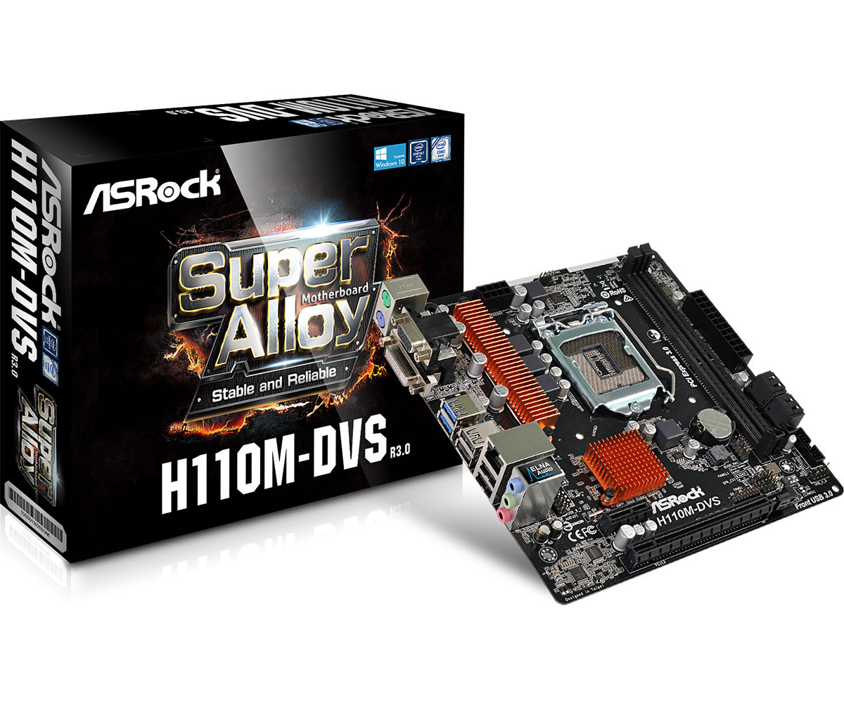 Материнська плата AsRock H110M-DVS R3.0 s1151