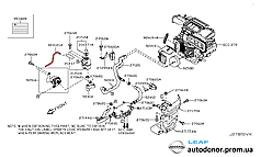 Шланг/патрубок випускний опалювач печеньки Nissan Leaf ZE0 (10-12) 92415-3NA0A