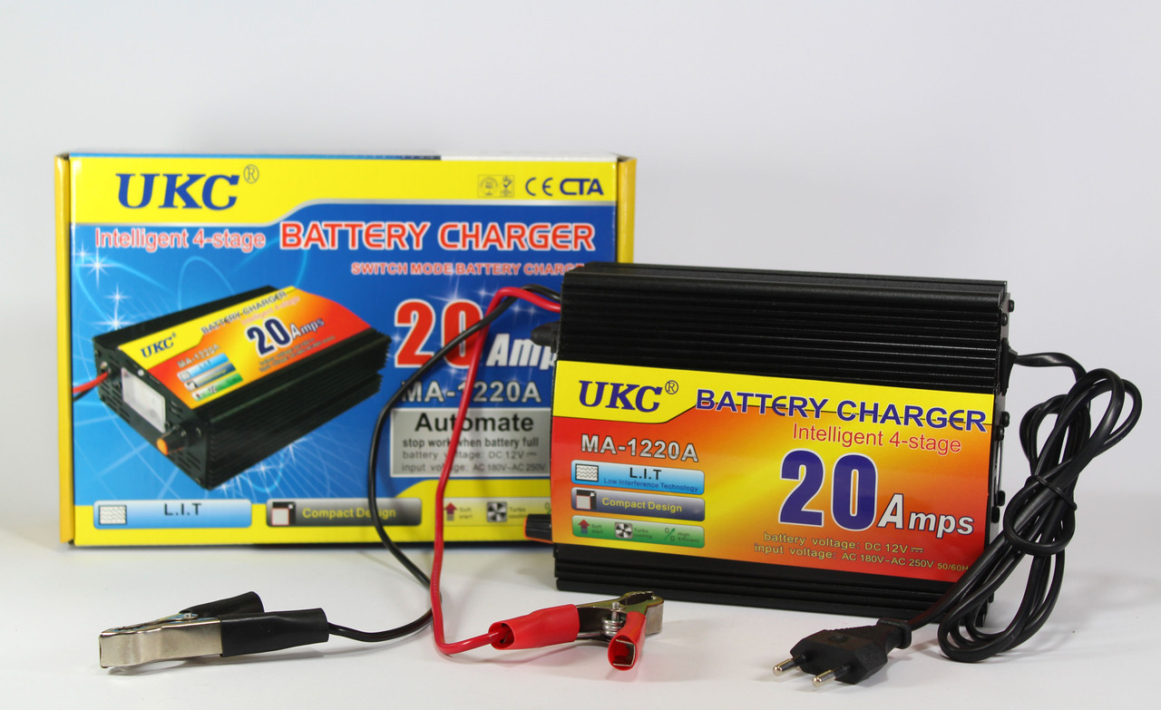 Зарядний пристрій для автомобільних акумуляторів UKC BATTERY CHARDER 20A MA-1220A, фото 1