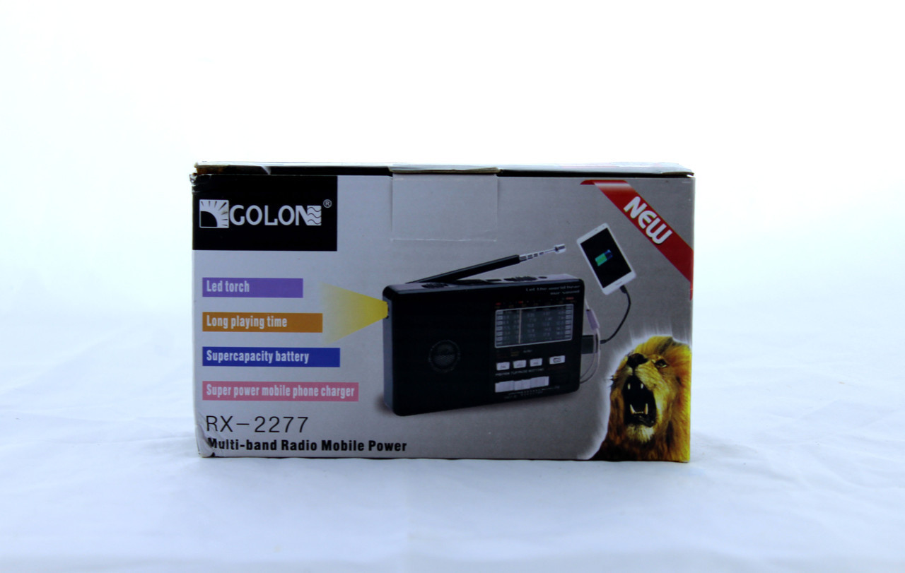 Радіоприймач Golon RX 2277 портативна колонка USB /SD / MP3/ FM / LED ліхтарик