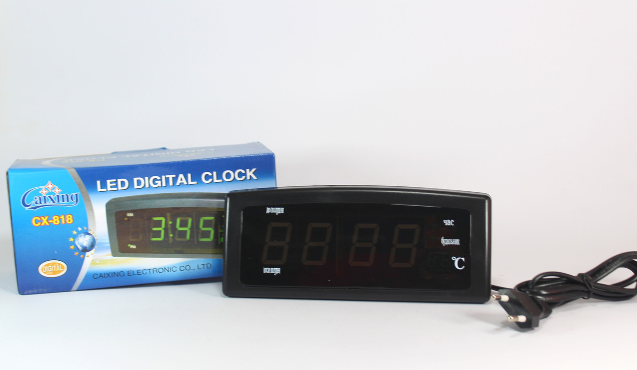 Електронний настільний годинник Caixing CX-818