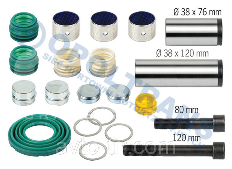 Комплект ремонтний напрямних супорта SAF /WABCO/ 22,5`, фото 1