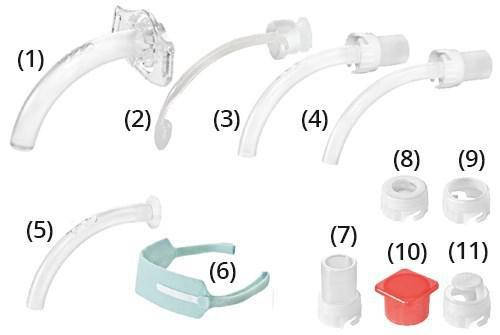 Трахеостомічна трубка KAN 7.0 без манжети, зі змінними канюлями, фенестрована (Набір для трахеостомії), фото 1