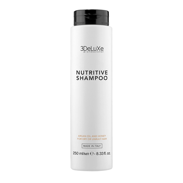 Шампунь для сухого і пошкодженого волосся 3DeLuxe Professional Nutritive Shampoo, 250 мл(Італія)