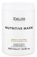 Маска для сухих і пошкоджених волосся 3DeLuXe Professional Nutritive Mask 1000 мл(Італія)