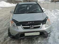 Дефлектор на капот Honda CR-V 2 (2002-2007) довгий варіант (Хонда СРВ)