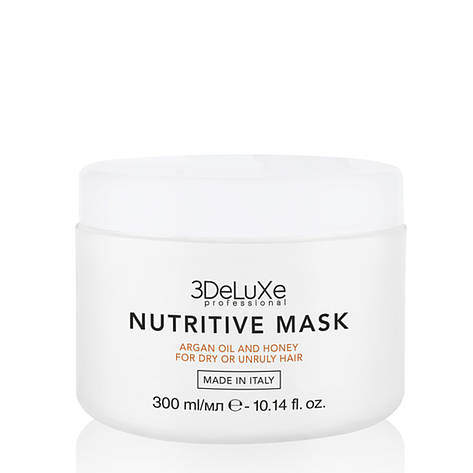Маска для сухого та пошкодженого волосся 3DeLuXe Professional Nutritive Mask 300 мл (Італія), фото 1
