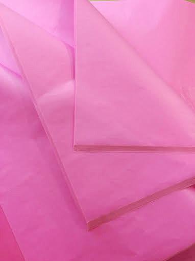 Папіросний папір (тішью) рожевий 50х70 см.