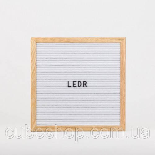 Дошка для створення написів Letter board (біла) 30х30 см