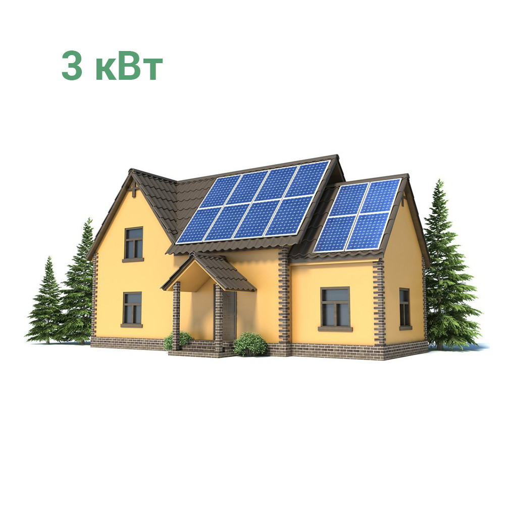 Купить Автономная солнечная электростанция 3 кВт, цена 139400 грн ...
