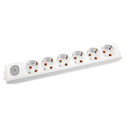 Колодка на 6 гнізд з заземленням та вимикачем Multi-Let (90118600)