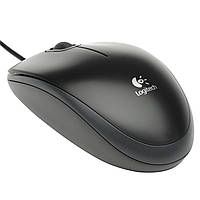 Мишка Logitech B100 (910-003357) чорна, оптична, 800 dpi, USB