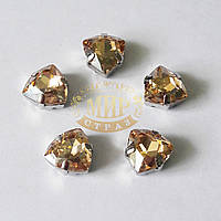 Стрази в ланцюгах Триліант, розмір 12 мм, колір Golden Shadow, 1 шт.