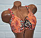 Великий розмір 60 роздільний помаранчевий купальник для жінок, леопардовий принт, на зав'язках, фото 5