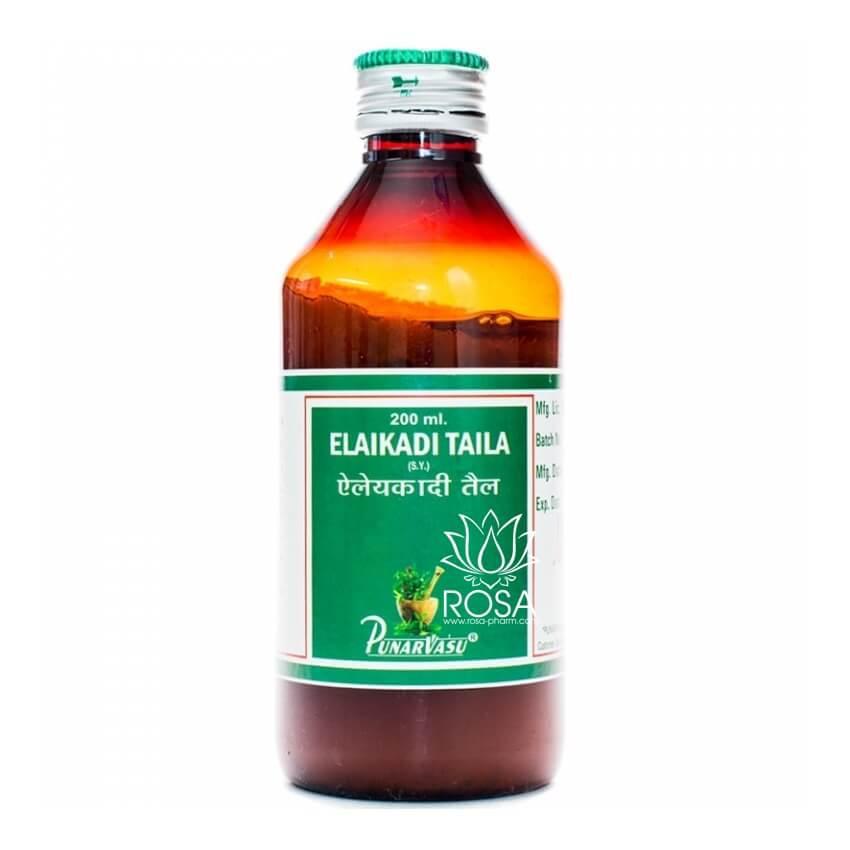 Еладі Таїл (Elaikadi Taila, Punarvasu) охолоджувальна олія для шкіри, 200 мл, фото 1