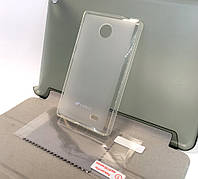 Чехол для Nokia X, A110 силиконовый накладка бампер противоударный Melkco пленка