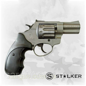 Револьвер STALKER Titanium 2,5", під патрон флобера, чорна пластикова ручка