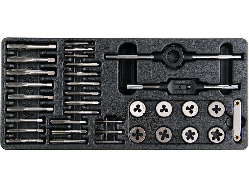 Вставка в інструментальну шафу YATO: позначники та плашки, 35 од.