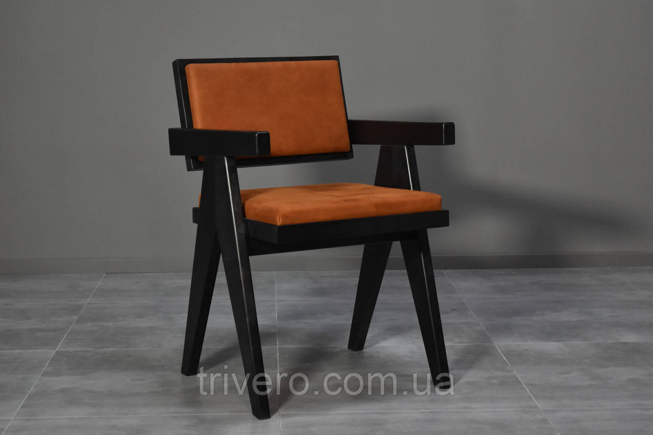 Дизайнерський стілець із натурального дерева, фото 1