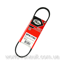 Ремінь генератора (+AC) на Рено Трафік 1.9dci+2.5dci/GATES 6PK1795