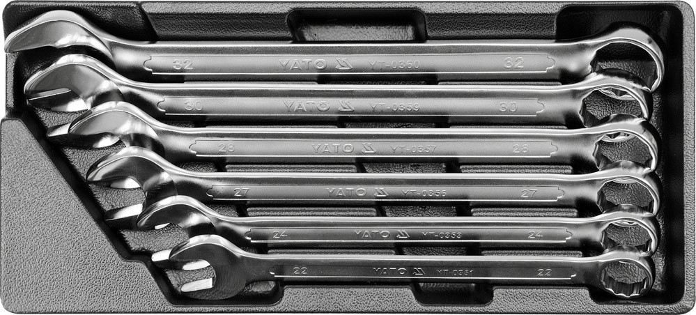 Вставка в інструментальній шафі: комбіновані ключі 22-32 мм, 6 од.