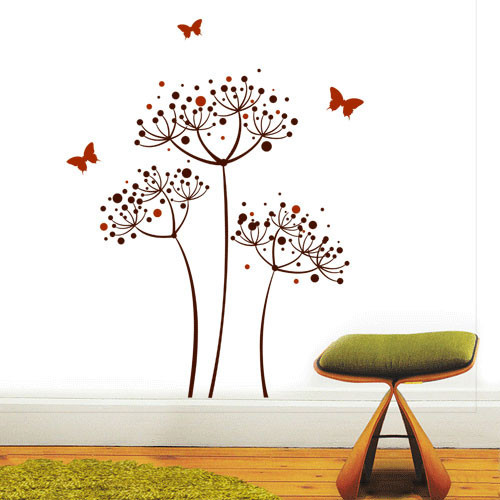 Інтер'єрна вінілова наклейка Декоративний кріп (наклейки незвичайні квіти рослини) матова 500х800 мм, фото 1